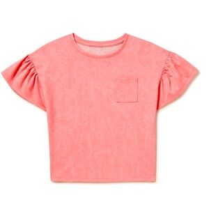Wonder Nation Girls Short Sleeve Pocket Top T Shirt